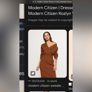 Modern Citizen - Rozlyn V-Neck Sweater Dress